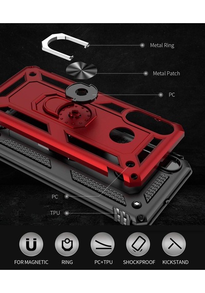 Huawei P30 Lite Kilif Zirhli Standli Miknatisli Tank Kapak 392979097
