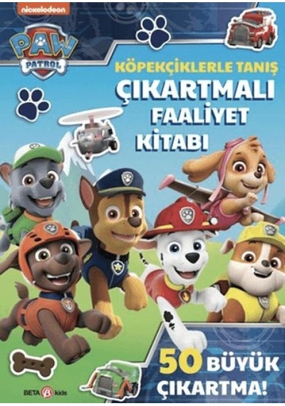 Paw Patrol - Köpekçiklerle Tanış Çıkartmalı Faaliyet Kitabı - Yqbx-717762