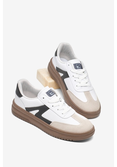 Tonny Black Rahat Kalıp Kauçuk Taban Bağcıklı Sneaker Kadın Beyaz Füme Sneaker Tbtyldz005 Beyaz - Füme