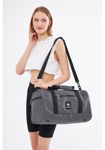 Sporgri Superbag Seyahat Spor Çantası Kadın Erkek Unisex Gri
