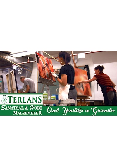 Terlans Kokusuz Terebentin Ve Keten Yağı 2x1000 Ml Resim Yağı Yağlı Boya Seti Yardımcı Malzemeler