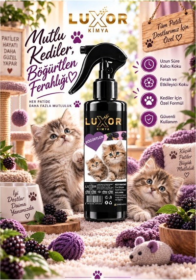 Luxor Kedi Parfümü Böğürtlen Aromalı 200 ml