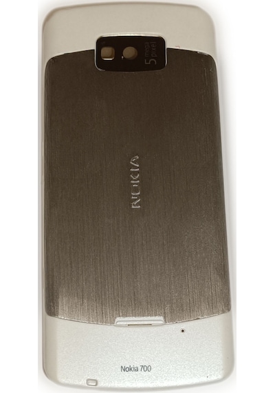 Nokia N700 Kasa Kapak Tuş Takımı N700 Uyumlu Beyaz Renk Orta Kasa