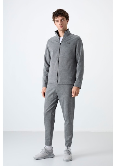 Tommy Life Carlos Gri Melanj Standart Kalıp Erkek Eşofman Takım - 85209 GRİ MELANJ