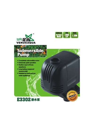 Venusaqua E3302 Akvaryum Kafa Motoru 1000 Lt 18W