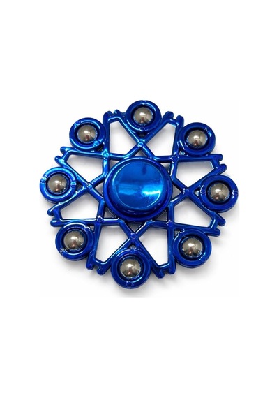 Metal Stres Çarkı Mavi Fidget Spinner Dikkat Artırıcı & Rahatlatıcı Oyuncak