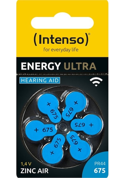 Intenso Energy Ultra A675 İşitme Cihazı Pili 6'lı