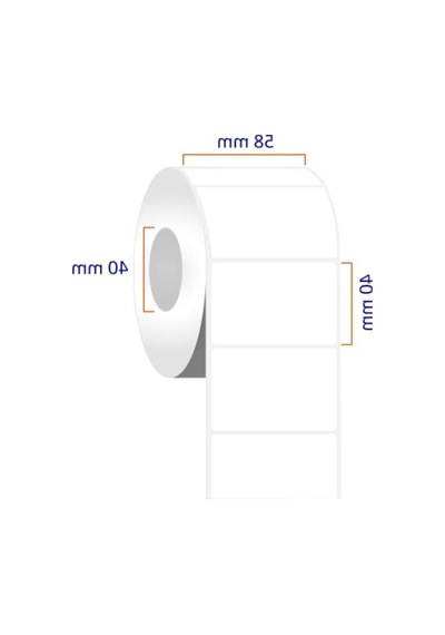 Eko Termal Terazi Etiketi - 58mm X 40mm - 500 Adet Ruloda 10
