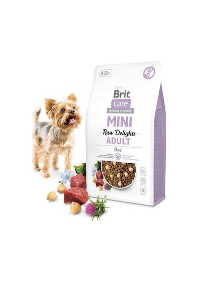 Brit Care Küçük Irk Biftekli Fd Raw Delights Yetişkin Köpek Maması 2 KG