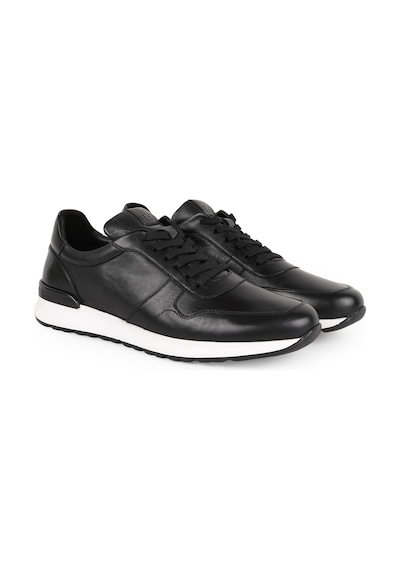 Libero Erkek Sneaker Ayakkabı Hakiki Deri Antik Bağcıklı Hafif Beyaz Taban Koşu Tipi Eva Taban L5878 Syh-byz