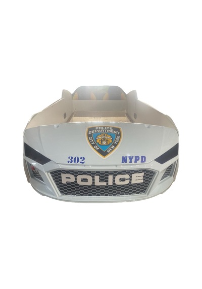 Polis Beyaz Arabalı Yatak V12 Audi Full Ledli Kumandalı Ve Müzikli Polis Beyaz Arabalı Yatak V12 Audi Full Ledli Kumandalı Ve Müzikli