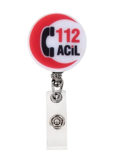 112 Acil Temalı Yoyo Yaka Kartlığı AKS-ACL-002