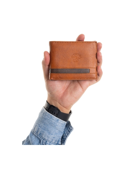 Newish Polo Erkek Suni Deri Minimal Cüzdan Ve Kartlık - New414 Taba-kahve