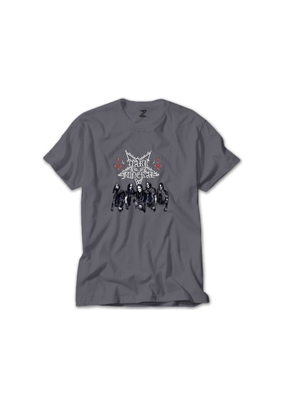 Dark Funeral Grup Face Gri Tişört Gri