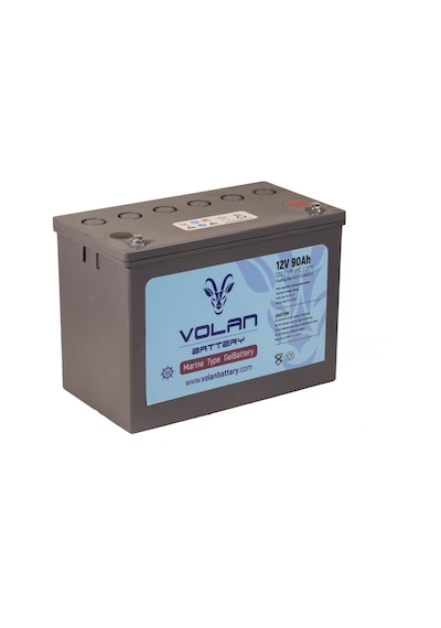 12 Volt 90 Amper Marin Jel Akü 3 Yıl Garantili - Volan Akü / 325019292