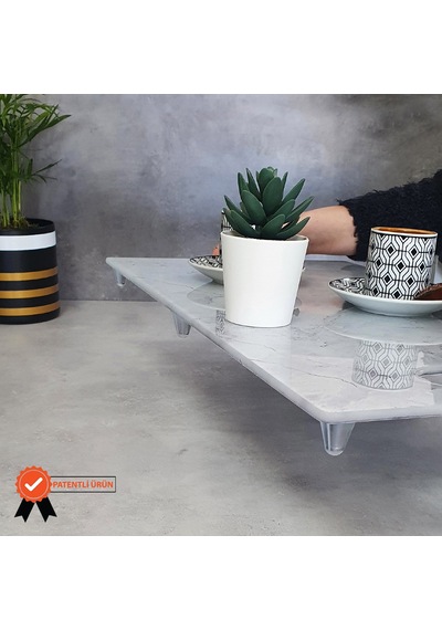 Decorita Cam Tepsi Taş Görünüm 29Cm X 52Cm