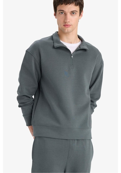 Defacto Boxy Fit Dik Yaka Yarım Fermuarlı Skuba Dalgıç Kumaş Sweatshirt E9363ax25augn498 Yeşil Defacto Boxy Fit Dik Yaka Yarım Fermuarlı Skuba Dalgıç Kumaş Sweatshirt E9363ax25augn498 Yeşil
