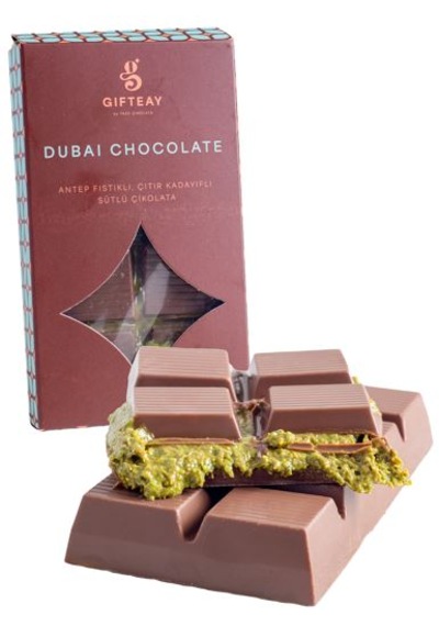 Taze Çikolata Sütlü Dubai Çikolatası 200 G