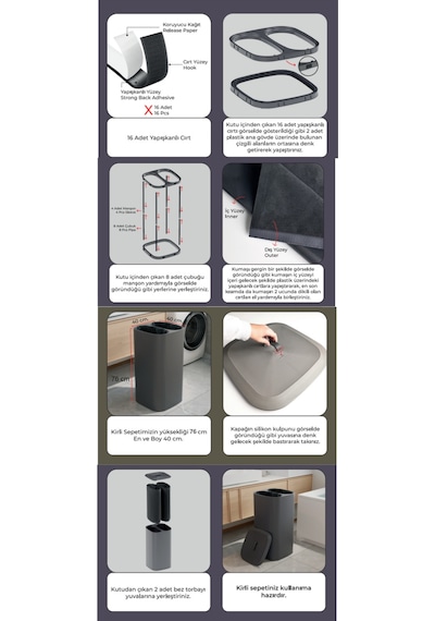İndecor Houseware Twindecor 2 Bölmeli Kirli Çamaşır Sepeti Yıkanabilir 90 Lt - Büyük Boy Katlanabilir Kirli Sepeti Koyu Gri İndecor Houseware Twindecor 2 Bölmeli Kirli Çamaşır Sepeti Yıkanabilir 90 Lt - Büyük Boy Katlanabilir Kirli Sepeti Koyu Gri
