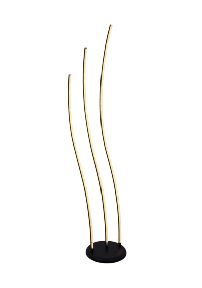 Modern 3 Lü Çubuk Led Lambader Siyah 3 Renk Şık Yerden Aydınlatma Dekoratif Tasarım 1