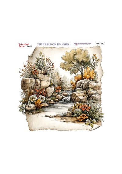 Ütü İle Rub On Transfer Kağıdı 30x30cm Rb-1012