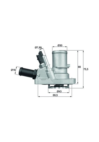 Termostat - Fiat Linea, 500, Panda, Grande Punto, Punto, Doblo, Tipo, Bravo, Fiorino, Qubo, Idea, Palio, Siena, Egea, Mito - Mahle-termostat-tı1448