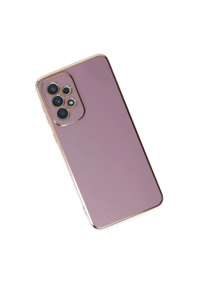 Samsung Uyumlu Galaxy A73 5g Kılıf Volet Silikon Mor