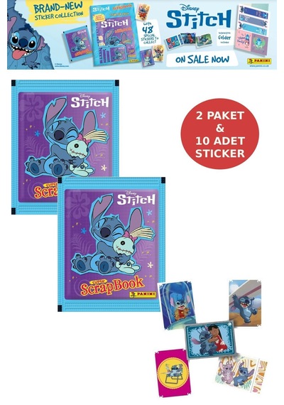 1 Paket Panini Stitch Süper Scrapbook Çıkartma Sticker