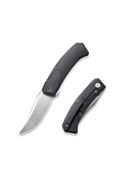 We Knife Shuddan Black Titanium Handle Satin Finished Cpm 20cv Blade Kamp Çakı Siyah