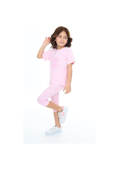 Toontoy Kids Toontoy Kız Çocuk Shıne On Baskılı Kaprili Takım Pembe