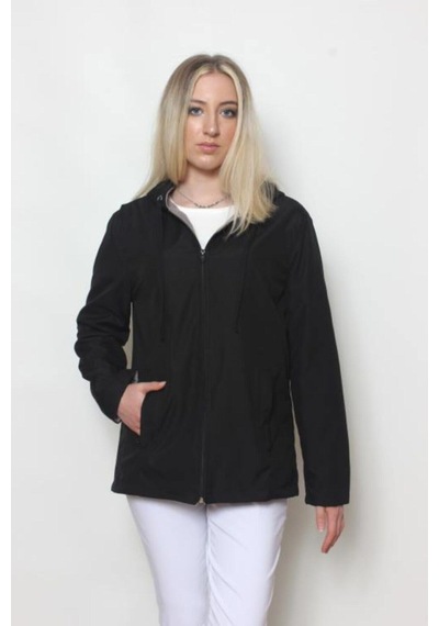 CottonCool Kadın Siyah Içi Polar Mont