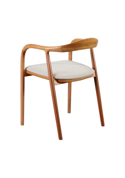 Zodiac Exclusive Yılan Ahşap Sandalye Natural - Krem