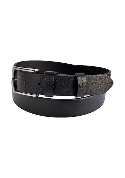 Süzer Deri Battal Boy Hakiki Deri 4 Cm. Tokalı Düz Model Spor Erkek Kemer Siyah Siyah