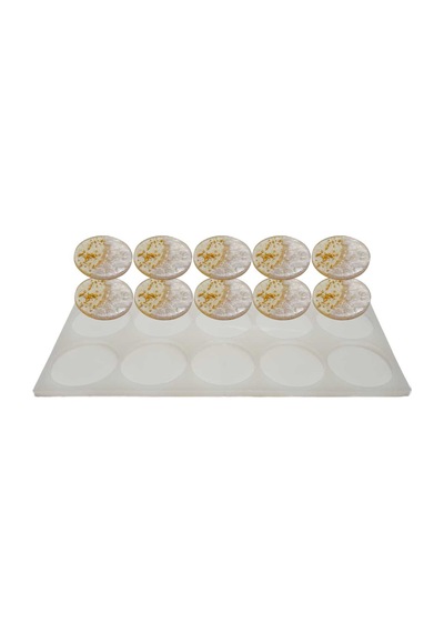 Epoksi Silikon Kalıp Çoklu Magnet Kalıbı Düz Yuvarlak Seri Döküm N11.2245