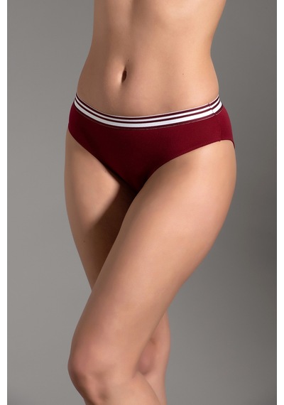 Newbra Kadın Penye Slip Külot - Bordo