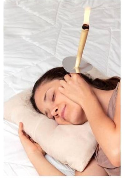 Vakumlu Ear Candle Doğal Kulak Temizleme Mumu Çubuğu x 5