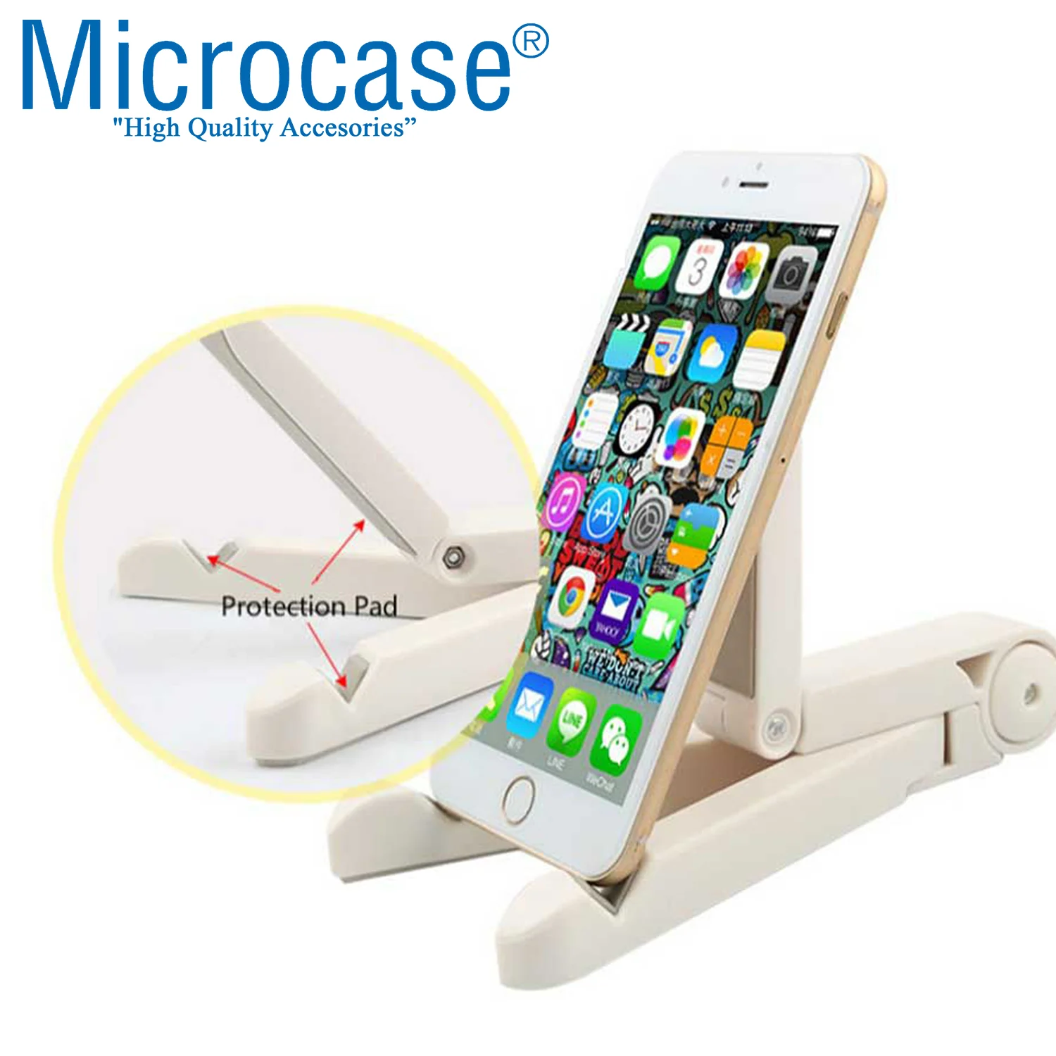 Microcase Oneplus Pad 4 13.2 İnch İle Uyumlu Türkçe Bluetooth Klavye+mouse+tablet Standı Beyaz Al5166 Diğer