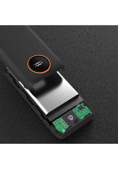 Lenyes P852l Dijital Led Gösterge Type-c Ve Lightning Kablolu Powerbank Uyumlu 22.5w 20000mah Siyah