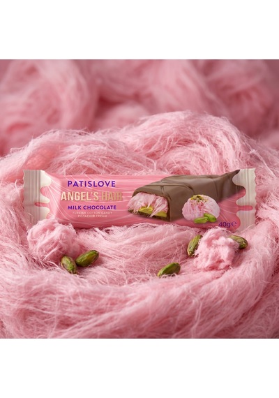 Antep Fıstıklı Krema Ve Pişmaniye Dolgulu Sütlü Çikolata, 40g