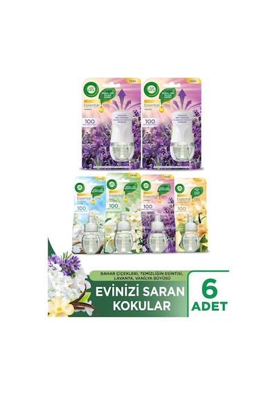 Air Wick Lavanta Elektrikli Oda Kokusu Cihaz Kit 2'li + Yedek Şişe 4'lü