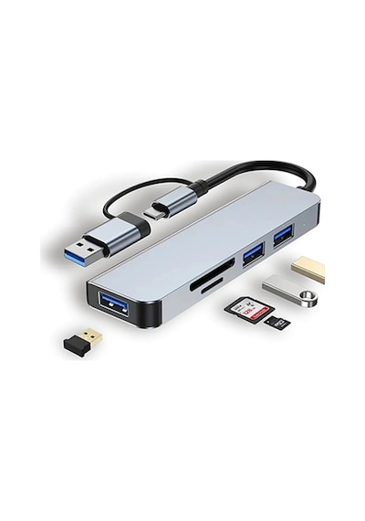 7in1 Type-c Çok Fonksiyonlu Hdmı Girişli Usb Çoğaltıcı Type-c Çoğaltıcı