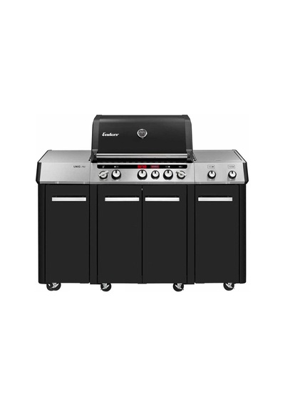 Uniq Pro 3 Ik Kitchen Cruster Gazlı Mangal Ve Fırın 24,9 Kw Siyah