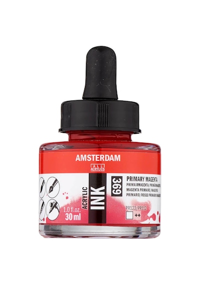 Amsterdam Akrilik Mürekkep 30 Ml Primary Magenta 369 Diğer