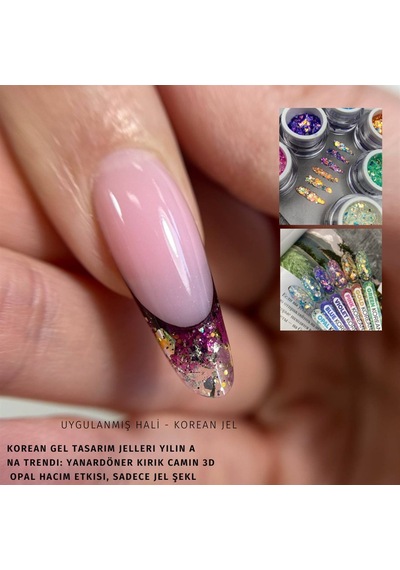 Nail Art Tasarım Jel Gel Korean Violet 5 Gr Mor Nail Art Jeli Lila