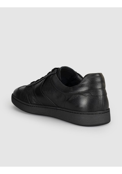 Cabani Hakiki Deri Siyah Bağcıklı Erkek Sneaker Ayakkabı