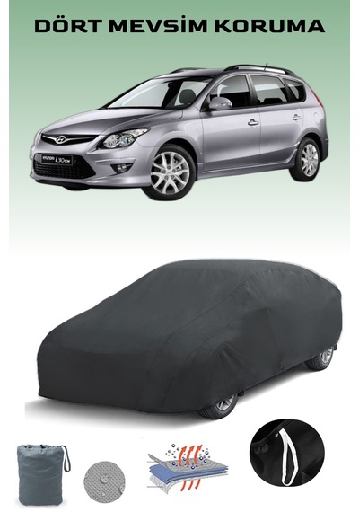 Siyah, Hyundaı I30, Araba Brandası, Oto Örtüsü, Araba Çadırı Siyah