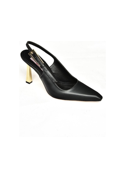 Fox Shoes S752098709 Siyah Kalın Topuklu Kadın Ayakkabı Siyah