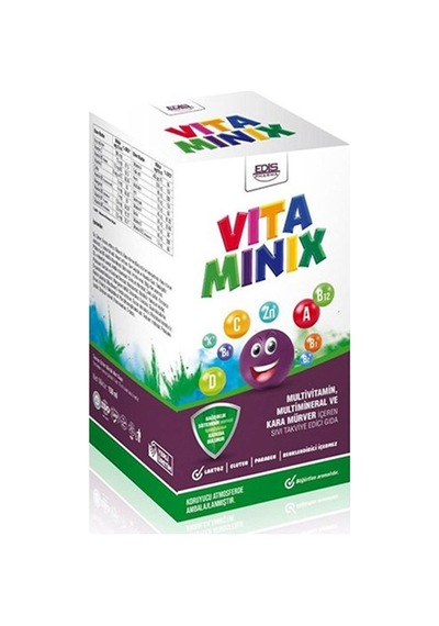 Vitaminix Multivitamin Multimineral Ve Kara Mürver Şurubu 150 Ml