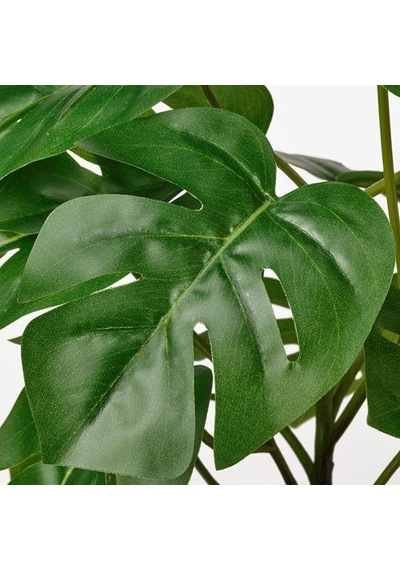 Yapay DeveTabanı Bitkisi MeridyenDukkan 12Cm Monstera Çiçeği İç-Dış Mekana Uygun