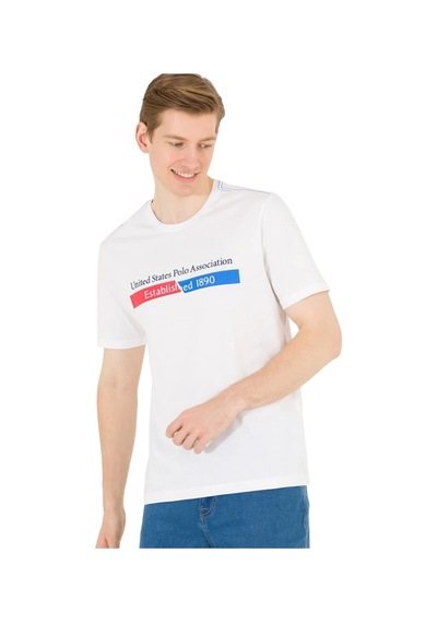 U.S. Polo Assn. Erkek T-shirt 1573174 Beyaz
